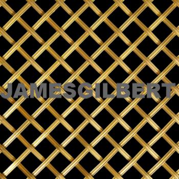 Handwoven Brass Decorative Grille with 3mm Reeded Wire and 10mm Diamond Aperture